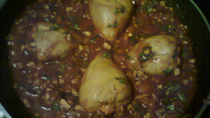 Poulet aux poivrons maison