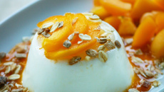 Semifreddo light au yaourt et aux abricots et muesli