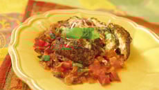 Croque Tofou sauce aux poivrons