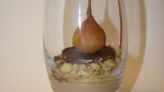 Poire Belle-Hélène en verrine revisitée