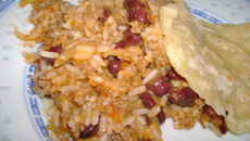 Chili express haricots et riz blanc