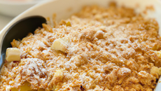 Crumble aux pommes aux notes d'orange