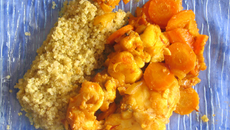 Lotte au safran et quinoa