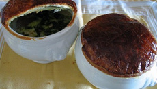 Soupe gourmande aux champignons des bois