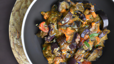Poêlée d'aubergines et ses petits légumes