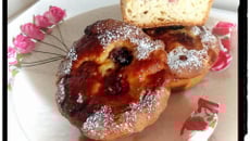 Tartelettes levées à la crème coco framboise