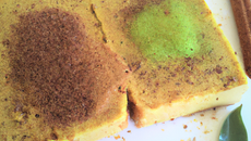 Mousse au pain d'épices et gelée de thé