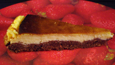 Cheesecake citron-chocolat à la fève tonka