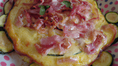 Clafoutis de courgettes et jambon