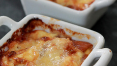 Gratin sucré-salé de poires au roquefort