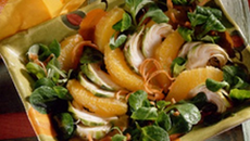 Salade de mâche aux clémentines