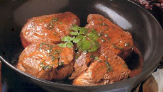 Bœuf glacé miel et moutarde