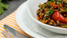 Paella végétarienne au petit épeautre