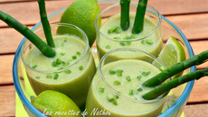 Gaspacho aux asperges et citron vert