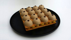 Pommes et caramel en haute couture