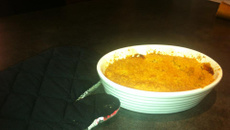 Crumble aux pommes et au rhum