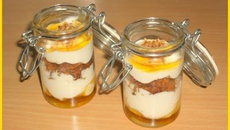 Fromage blanc au pain d'épices et miel