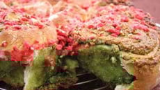 Gâteau façon Chinois en Rose et Vert