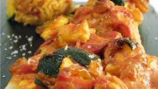Courgettes farcies aux légumes de saison