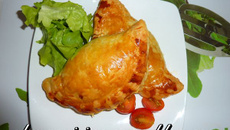 Feuilletés petits pois et saumon