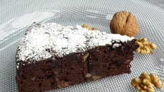 Fondant douceur au chocolat, crème de marrons et noix