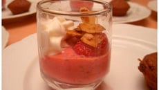 Verrines de fraises