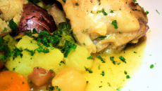 Chapon aux quetsches