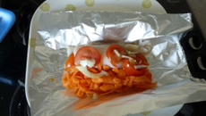 Papillote de filet de sabre et ses légumes