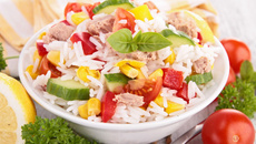 Salade de riz au thon