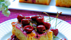 Gâteau de riz aux cerises