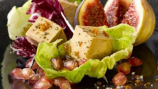 Petites bouchées de Foie Gras en cœur de salade