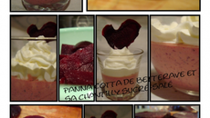 Panna cotta de betterave et sa chantilly salée