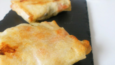 Brick au crabe et au saumon