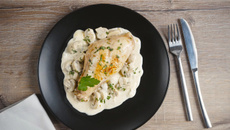 Cuisses de lapin au Roquefort