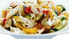 Pâtes aux légumes grillés