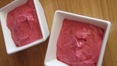 Glace aux fraises diet !