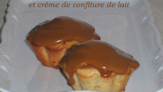 Cupcakes à la banane et crème de confiture de lait.