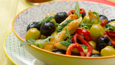 Olives aux piquillos et poulet