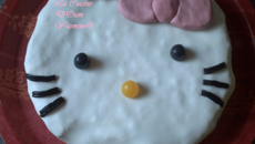 Le gâteau d'Hello kitty !