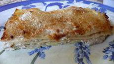 Lasagnes fromages et noix