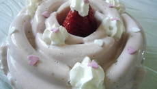 Mousse au fromage blanc et fraises