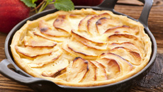 Tarte aux pommes et à la crème facile