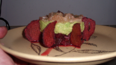 Tartare de betteraves au pamplemousse rose