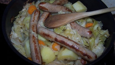 Saucisse au chou vert