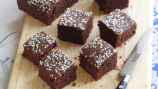 Gâteau chocolat et tahiné sans beurre