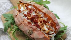 Patates douces farcies au four