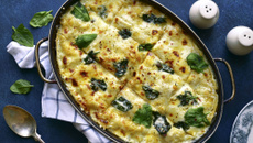 Lasagne au pesto, ricotta et épinard