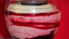 Verrines framboises mascarpone