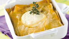 Beleck d'agneau aux courgettes et chèvre frais maison