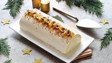 Bûche de Noël à la crème au praliné